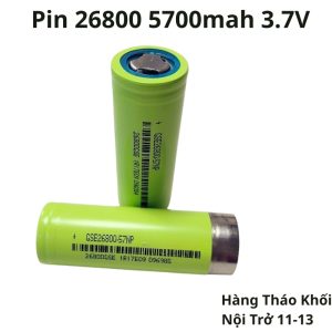 Pin 26800 5700mah 3.6v Nội Trở 11-13 Xả 3C Hàng Tháo Khối Xe Ô Tô Điện
