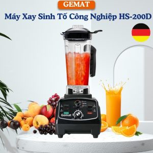 Máy Xay Sinh Tố Công Nghiệp GEMAT 200D Công Xuất 2200W Chế Độ Hẹn Giờ Thông Minh Nhập Khẩu Đức Bảo Hành 24 Tháng