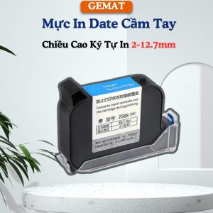 Mực Máy In Date Cầm Tay HP-2588 Khổ in 12.7mm Màu Đen Độ Bám Tốt Khô Nhanh Hàng Mới Nhập Khẩu Nhà Máy