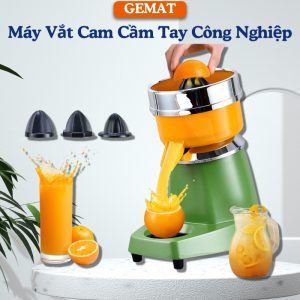 Máy Vắt Cam Cầm Tay GEMAT H2 Tự Động Đa Năng Công Xuất Lớn Tốc Độ 5 giây/trái Chuyên Ép Cam Cho Quán Nước Ép BH 24 Tháng